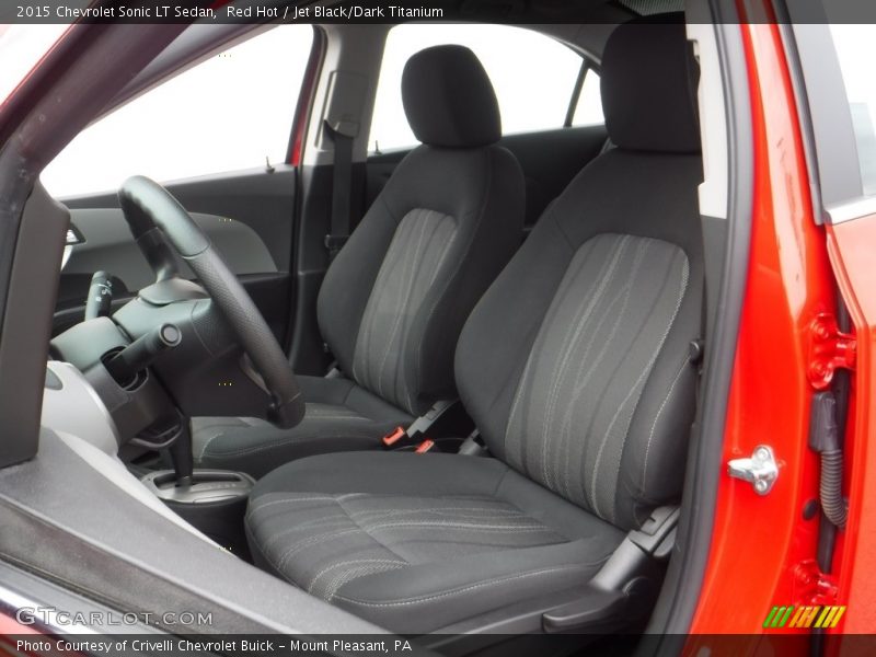 Red Hot / Jet Black/Dark Titanium 2015 Chevrolet Sonic LT Sedan