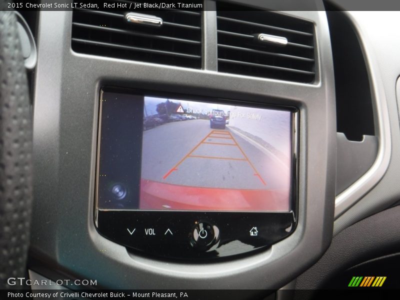 Red Hot / Jet Black/Dark Titanium 2015 Chevrolet Sonic LT Sedan