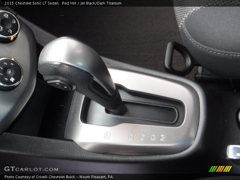 Red Hot / Jet Black/Dark Titanium 2015 Chevrolet Sonic LT Sedan
