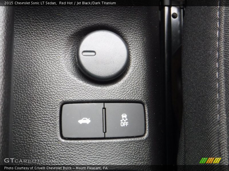 Red Hot / Jet Black/Dark Titanium 2015 Chevrolet Sonic LT Sedan