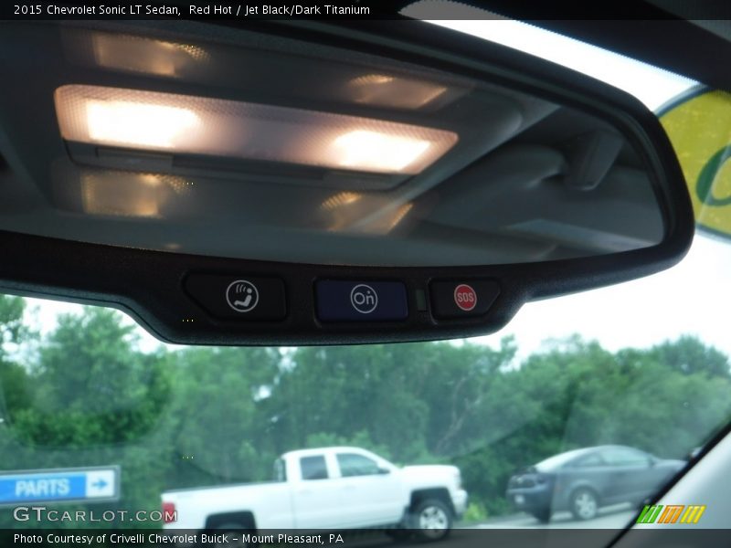 Red Hot / Jet Black/Dark Titanium 2015 Chevrolet Sonic LT Sedan