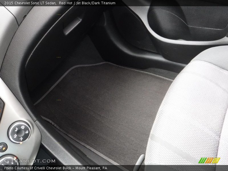 Red Hot / Jet Black/Dark Titanium 2015 Chevrolet Sonic LT Sedan
