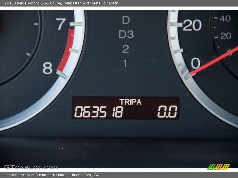 Alabaster Silver Metallic / Black 2011 Honda Accord LX-S Coupe