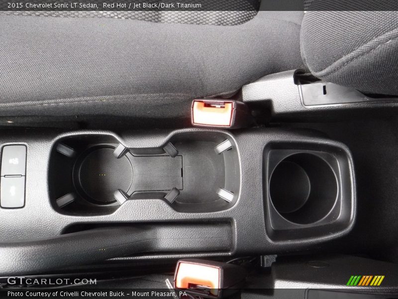 Red Hot / Jet Black/Dark Titanium 2015 Chevrolet Sonic LT Sedan