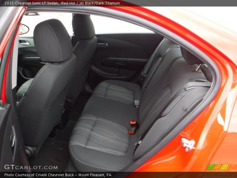 Red Hot / Jet Black/Dark Titanium 2015 Chevrolet Sonic LT Sedan
