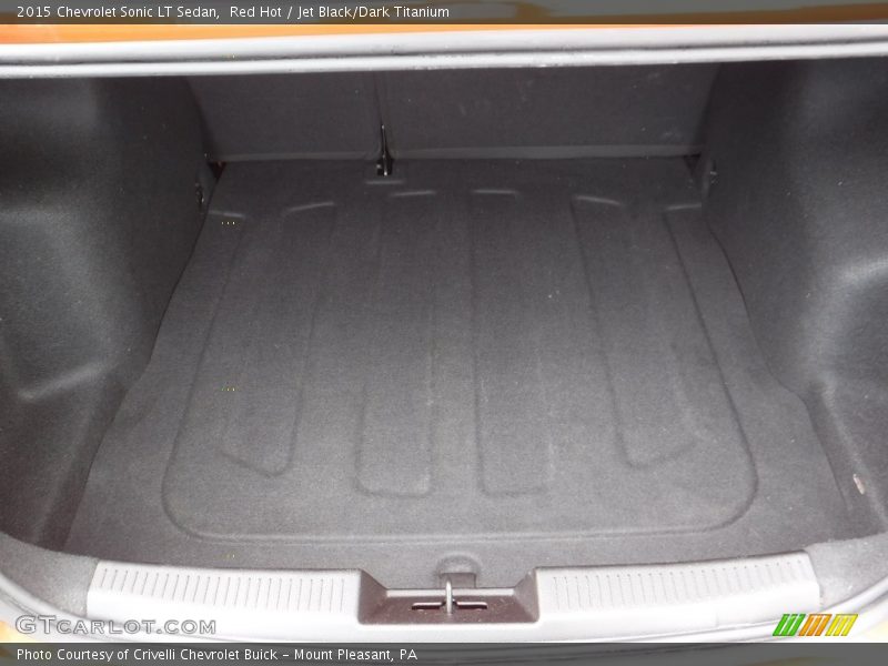 Red Hot / Jet Black/Dark Titanium 2015 Chevrolet Sonic LT Sedan