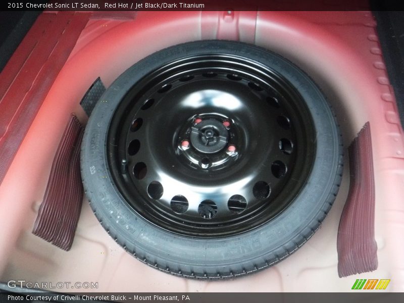 Red Hot / Jet Black/Dark Titanium 2015 Chevrolet Sonic LT Sedan