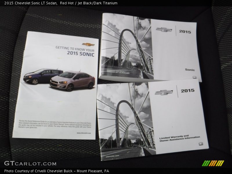 Red Hot / Jet Black/Dark Titanium 2015 Chevrolet Sonic LT Sedan