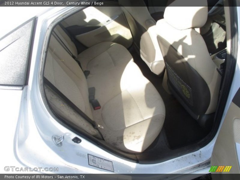 Century White / Beige 2012 Hyundai Accent GLS 4 Door