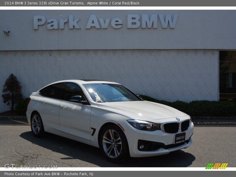 Alpine White / Coral Red/Black 2014 BMW 3 Series 328i xDrive Gran Turismo