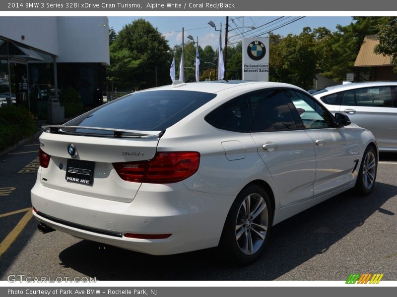 Alpine White / Coral Red/Black 2014 BMW 3 Series 328i xDrive Gran Turismo