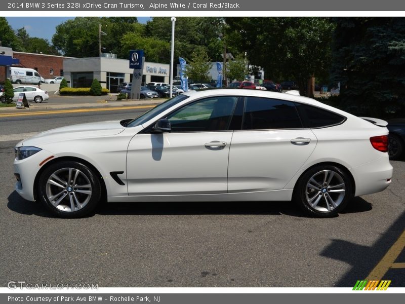 Alpine White / Coral Red/Black 2014 BMW 3 Series 328i xDrive Gran Turismo