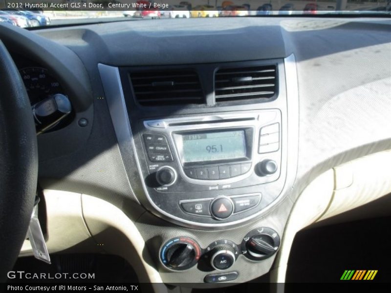 Century White / Beige 2012 Hyundai Accent GLS 4 Door