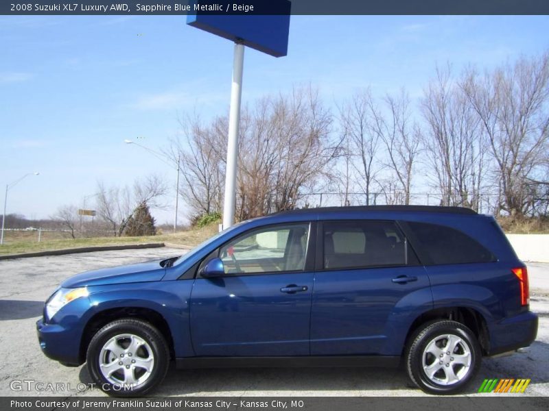 Sapphire Blue Metallic / Beige 2008 Suzuki XL7 Luxury AWD