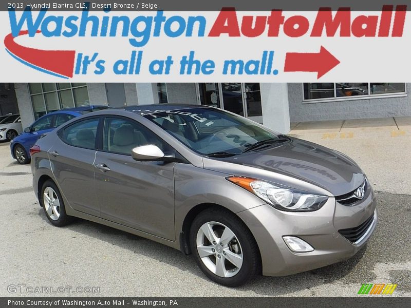 Desert Bronze / Beige 2013 Hyundai Elantra GLS