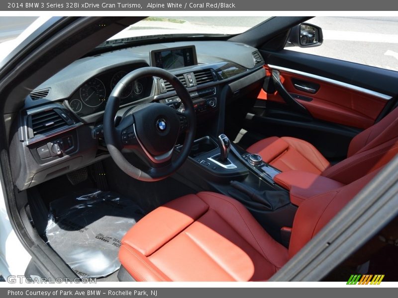 Alpine White / Coral Red/Black 2014 BMW 3 Series 328i xDrive Gran Turismo