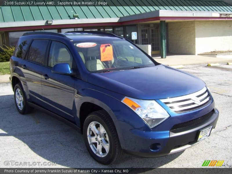 Sapphire Blue Metallic / Beige 2008 Suzuki XL7 Luxury AWD