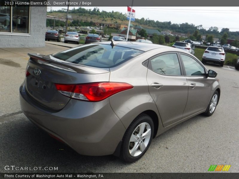 Desert Bronze / Beige 2013 Hyundai Elantra GLS