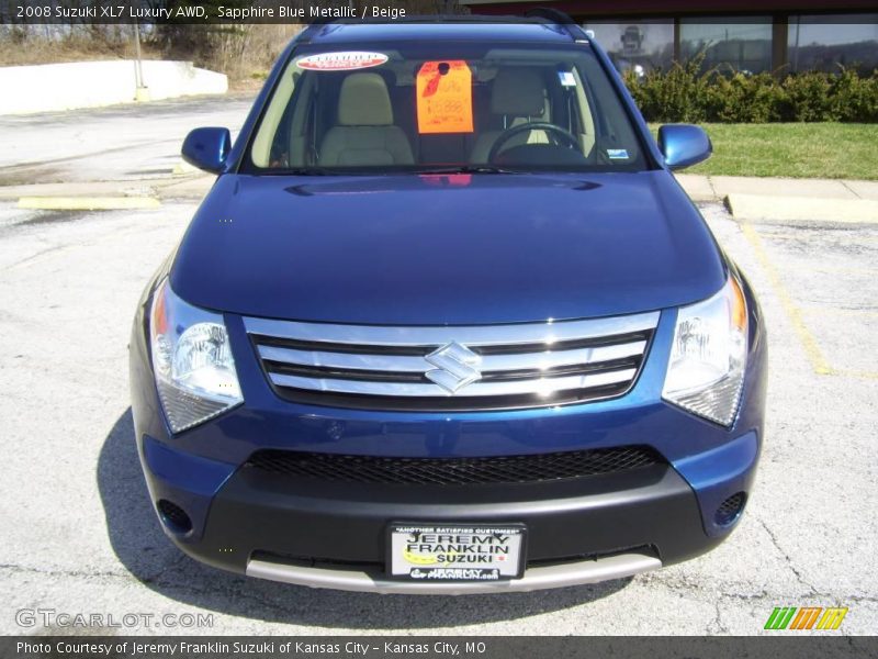 Sapphire Blue Metallic / Beige 2008 Suzuki XL7 Luxury AWD