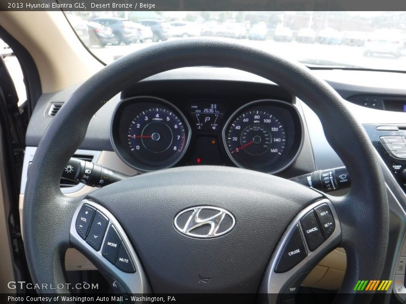 Desert Bronze / Beige 2013 Hyundai Elantra GLS