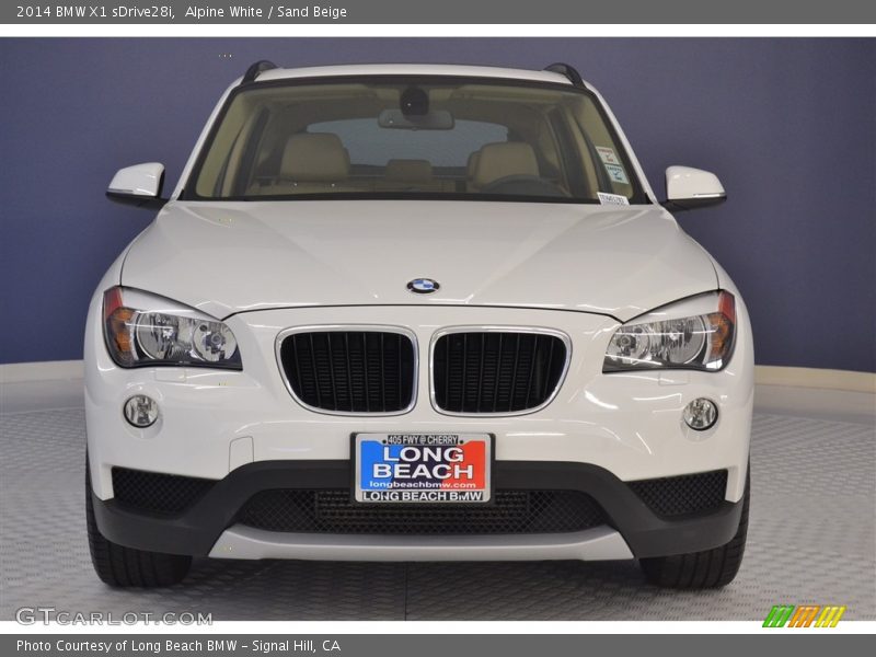 Alpine White / Sand Beige 2014 BMW X1 sDrive28i