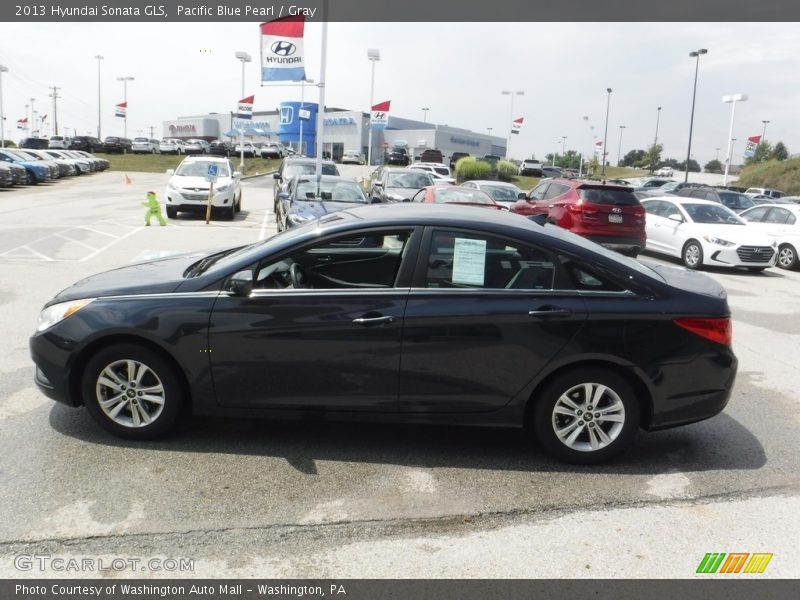 Pacific Blue Pearl / Gray 2013 Hyundai Sonata GLS