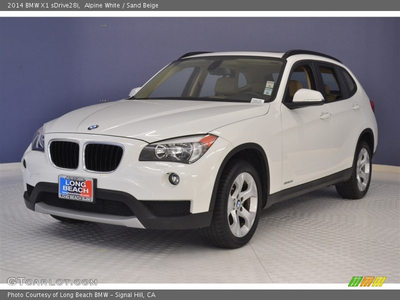 Alpine White / Sand Beige 2014 BMW X1 sDrive28i