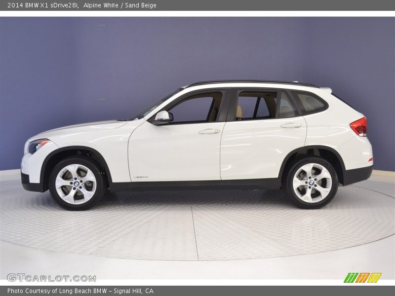 Alpine White / Sand Beige 2014 BMW X1 sDrive28i