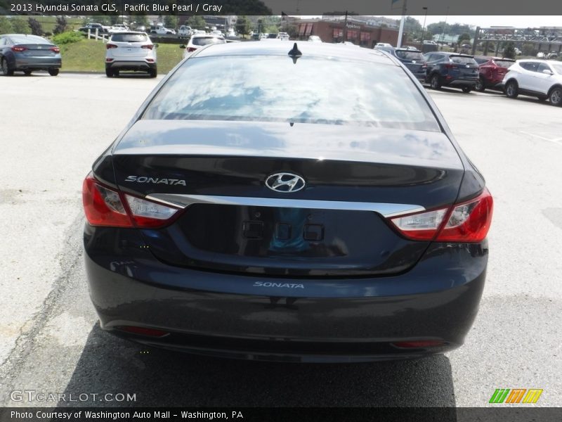 Pacific Blue Pearl / Gray 2013 Hyundai Sonata GLS