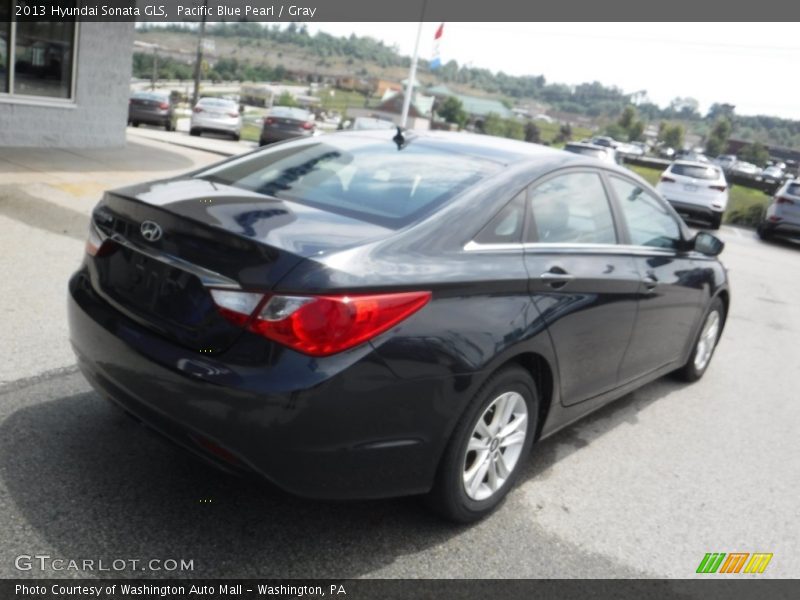 Pacific Blue Pearl / Gray 2013 Hyundai Sonata GLS