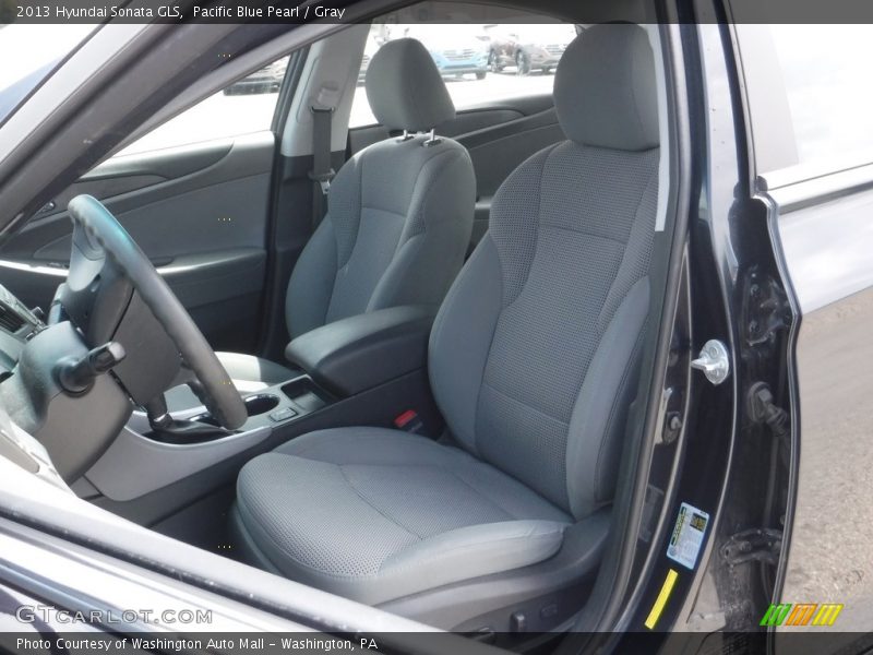 Pacific Blue Pearl / Gray 2013 Hyundai Sonata GLS