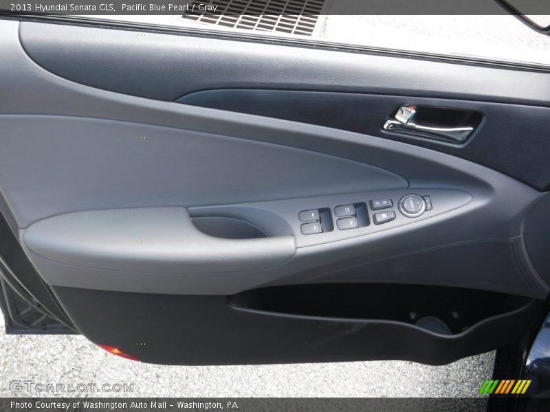 Pacific Blue Pearl / Gray 2013 Hyundai Sonata GLS