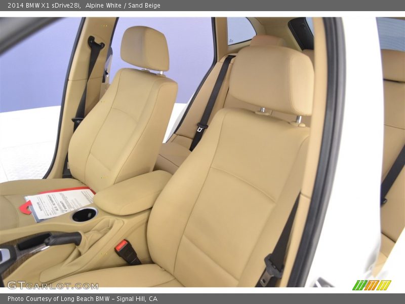 Alpine White / Sand Beige 2014 BMW X1 sDrive28i