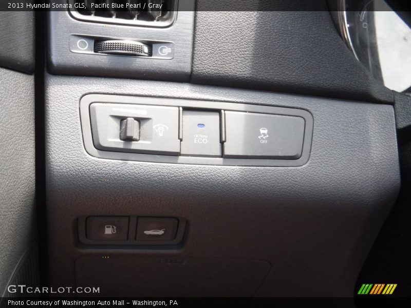 Pacific Blue Pearl / Gray 2013 Hyundai Sonata GLS