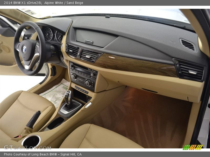 Alpine White / Sand Beige 2014 BMW X1 sDrive28i