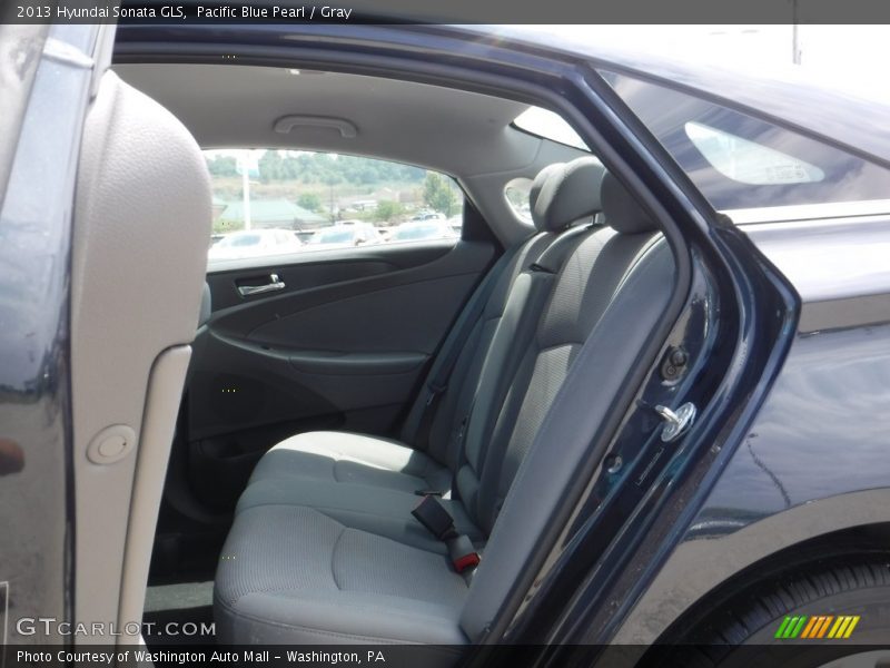 Pacific Blue Pearl / Gray 2013 Hyundai Sonata GLS