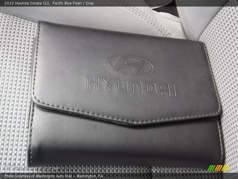 Pacific Blue Pearl / Gray 2013 Hyundai Sonata GLS