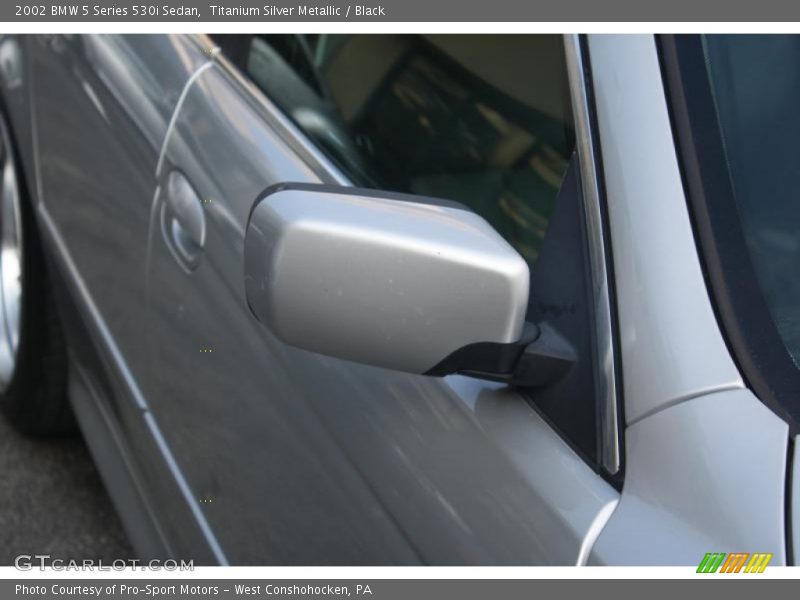 Titanium Silver Metallic / Black 2002 BMW 5 Series 530i Sedan