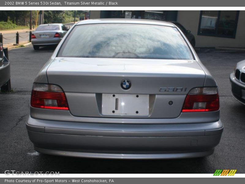 Titanium Silver Metallic / Black 2002 BMW 5 Series 530i Sedan