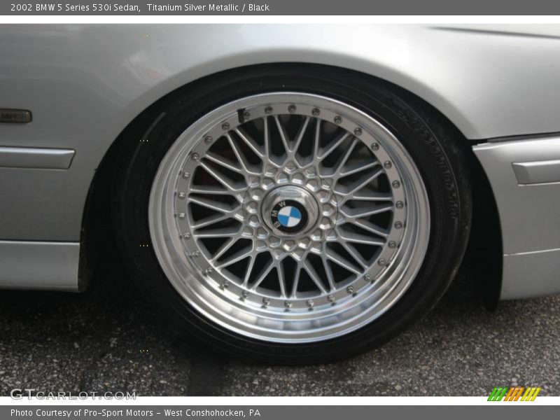 Titanium Silver Metallic / Black 2002 BMW 5 Series 530i Sedan