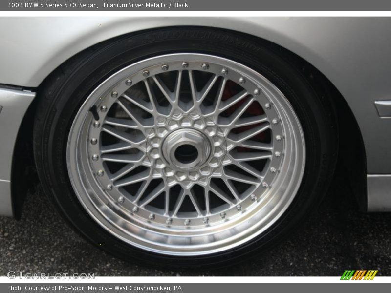 Titanium Silver Metallic / Black 2002 BMW 5 Series 530i Sedan