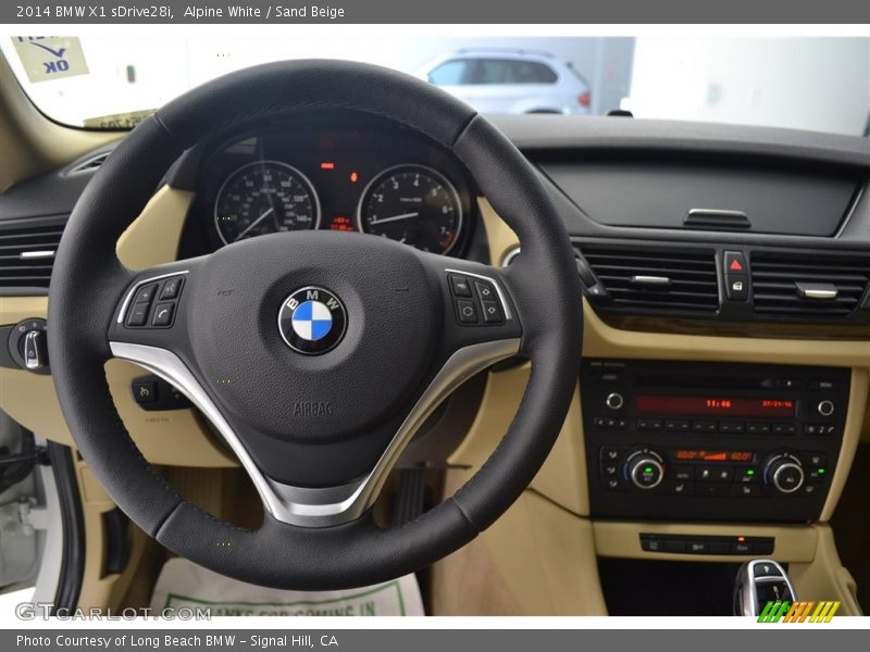 Alpine White / Sand Beige 2014 BMW X1 sDrive28i