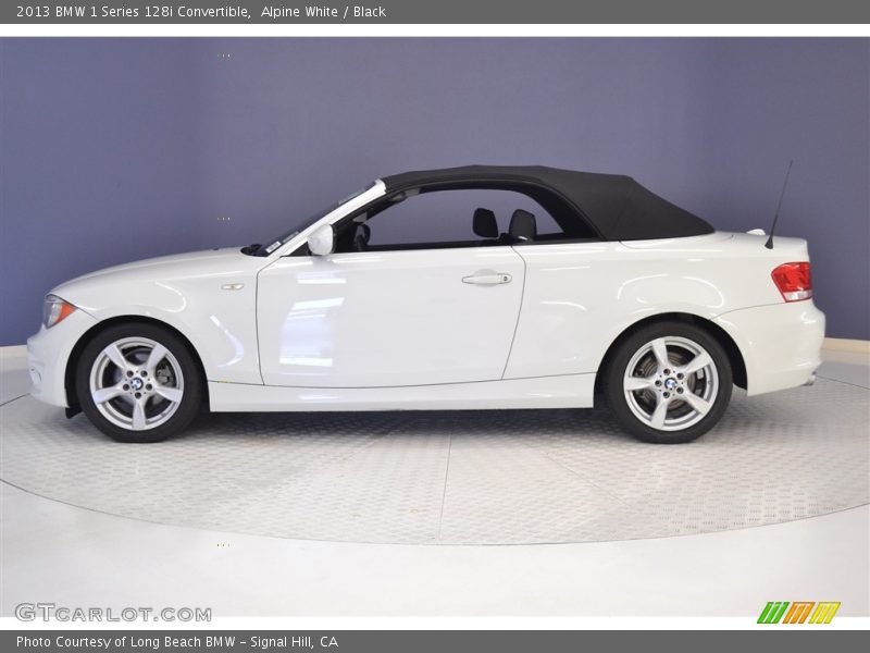 Alpine White / Black 2013 BMW 1 Series 128i Convertible