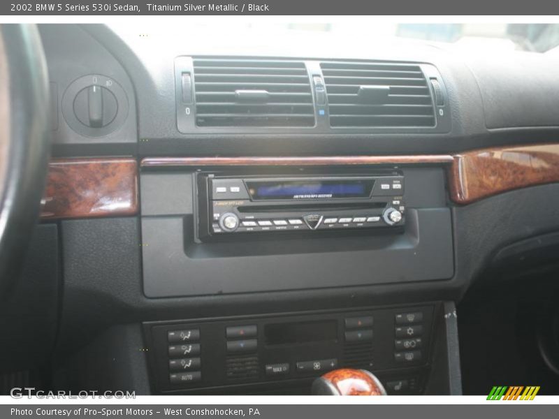 Titanium Silver Metallic / Black 2002 BMW 5 Series 530i Sedan