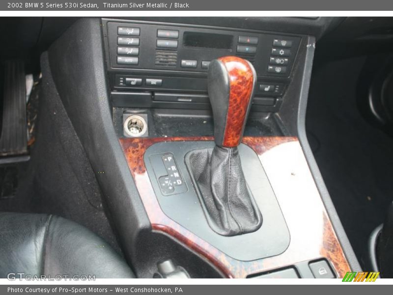 Titanium Silver Metallic / Black 2002 BMW 5 Series 530i Sedan