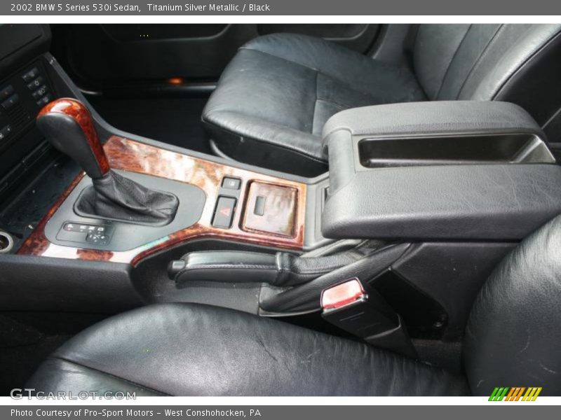 Titanium Silver Metallic / Black 2002 BMW 5 Series 530i Sedan