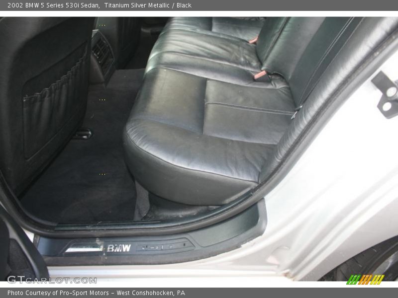 Titanium Silver Metallic / Black 2002 BMW 5 Series 530i Sedan