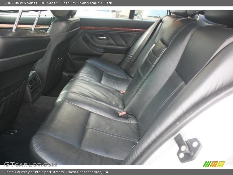 Titanium Silver Metallic / Black 2002 BMW 5 Series 530i Sedan