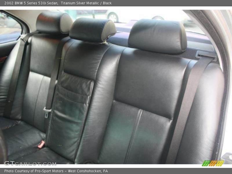 Titanium Silver Metallic / Black 2002 BMW 5 Series 530i Sedan
