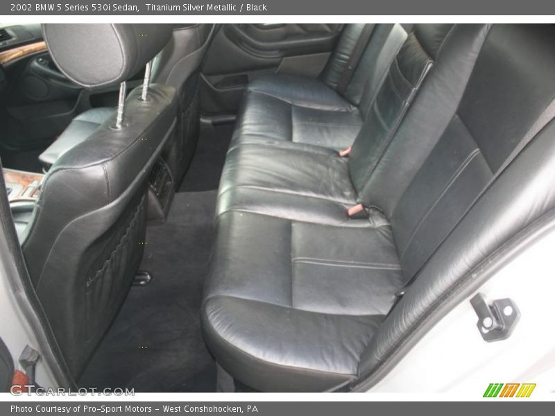 Titanium Silver Metallic / Black 2002 BMW 5 Series 530i Sedan